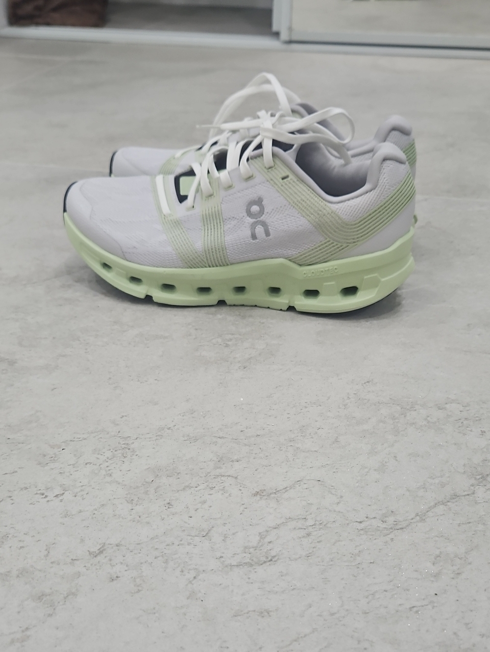 On Women's Athletic Shoes in White & Green